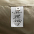 CELINE セリーヌ / フィービー期  / クロンビーコート / ウール  メルトン / 2 8H28 / 7165 / size 36 (セージベージュ)