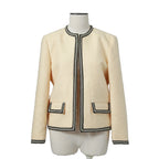 CELINE セリーヌ / 23AW 超美品 エディ期 ウールツイード / CHASSEUR JACKET / シャスール ジャケット / 国内正規品 2V890333J.01VA / size 36 (VANILLA)