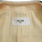 CELINE セリーヌ / 23AW 超美品 エディ期 ウールツイード / CHASSEUR JACKET / シャスール ジャケット / 国内正規品 2V890333J.01VA / size 36 (VANILLA)