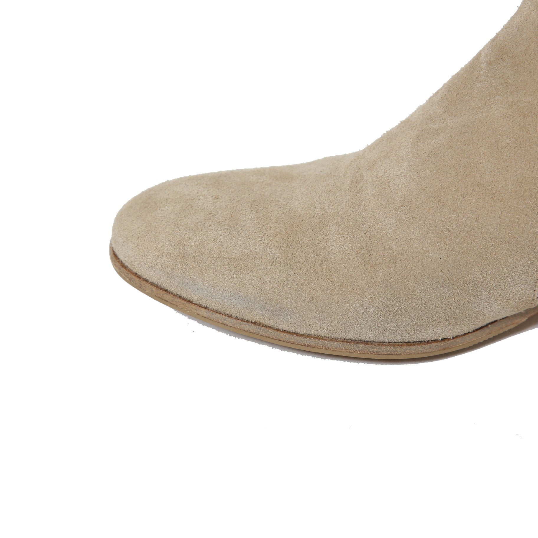 Dior Homme ディオール オム / 10SS エディ期 ヒールブーツ / サイドジップ / カーフ スウェード / size 40 (25cm) BEIGE シューズ