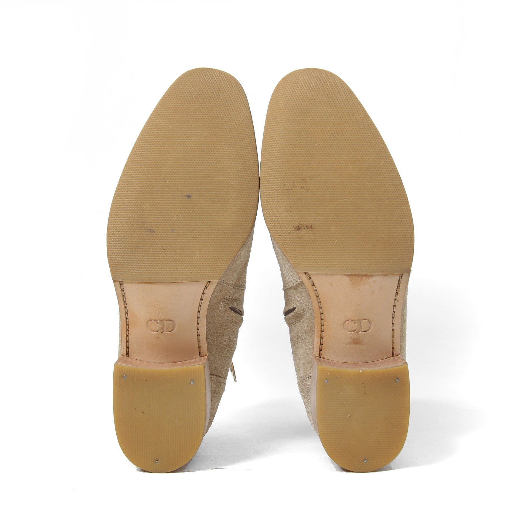 Dior Homme ディオール オム / 10SS エディ期 ヒールブーツ / サイドジップ / カーフ スウェード / size 40 (25cm) BEIGE シューズ