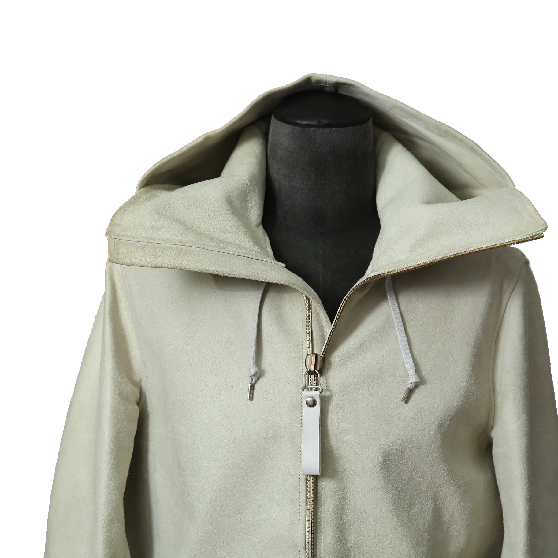 DEPTI ディープティ / 美品 2017-18 GUIDI HORSE / LEATHER HOODED COAT / size 46 (WHITE)