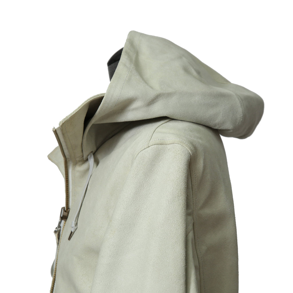 DEPTI ディープティ / 美品 2017-18 GUIDI HORSE / LEATHER HOODED COAT / size 46 (WHITE)