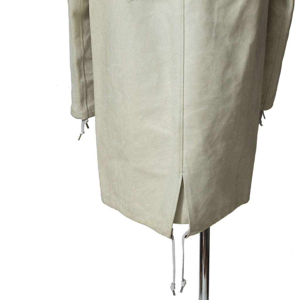 DEPTI ディープティ / 美品 2017-18 GUIDI HORSE / LEATHER HOODED COAT / size 46 (WHITE)