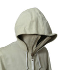 DEPTI ディープティ / 美品 2017-18 GUIDI HORSE / LEATHER HOODED COAT / size 46 (WHITE)