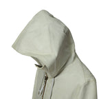 DEPTI ディープティ / 美品 2017-18 GUIDI HORSE / LEATHER HOODED COAT / size 46 (WHITE)