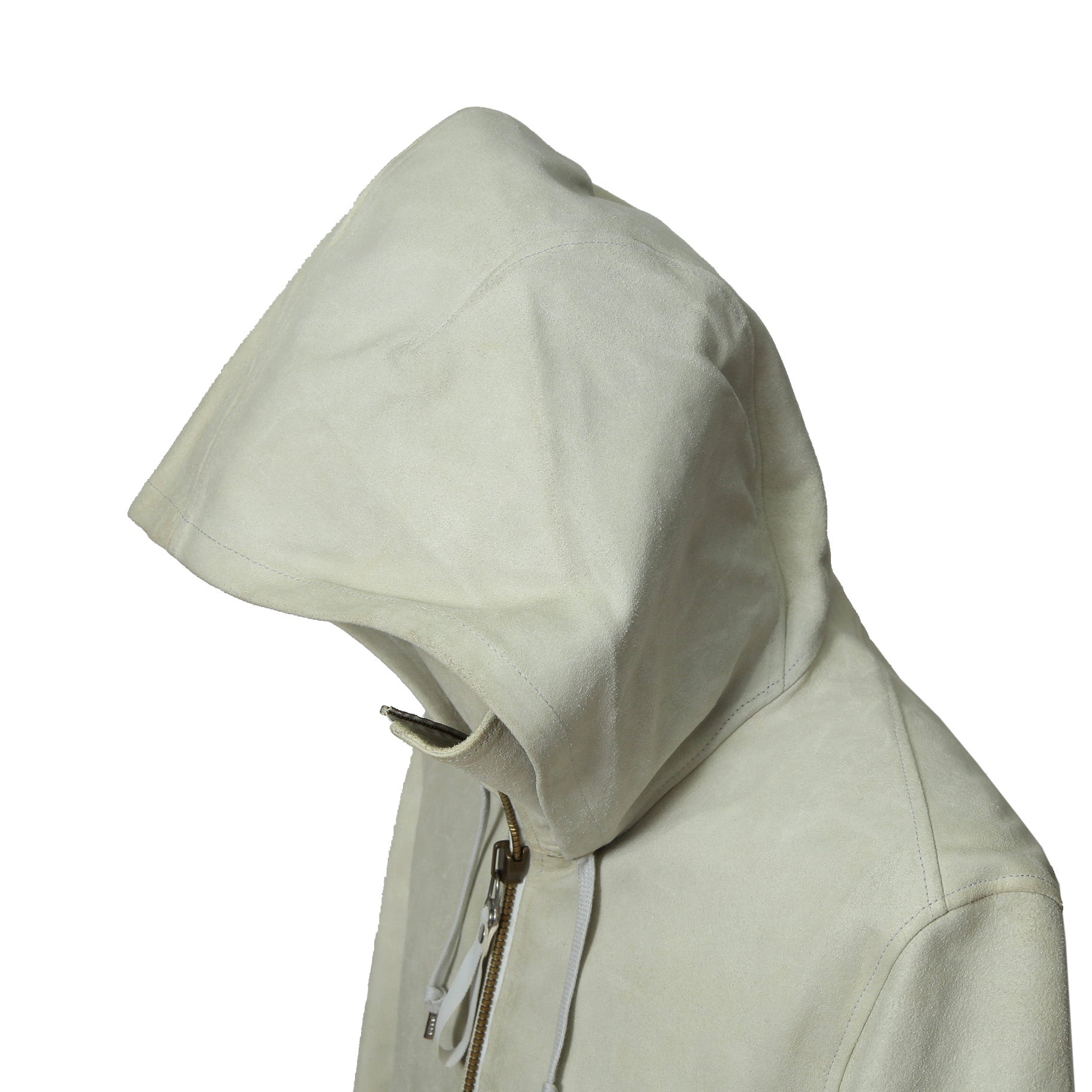 DEPTI ディープティ / 美品 2017-18 GUIDI HORSE / LEATHER HOODED COAT / size 46 (WHITE)
