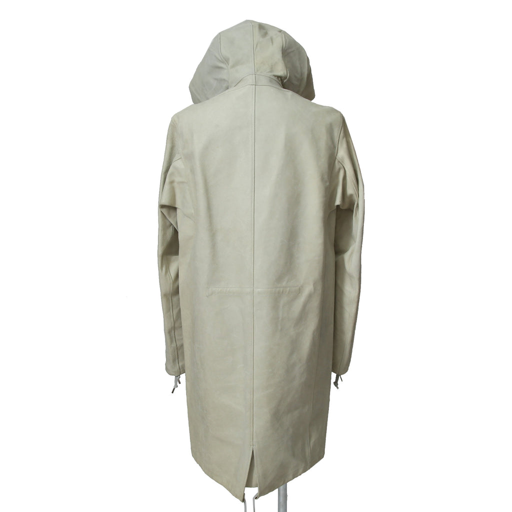 DEPTI ディープティ / 美品 2017-18 GUIDI HORSE / LEATHER HOODED COAT / size 46 (WHITE)