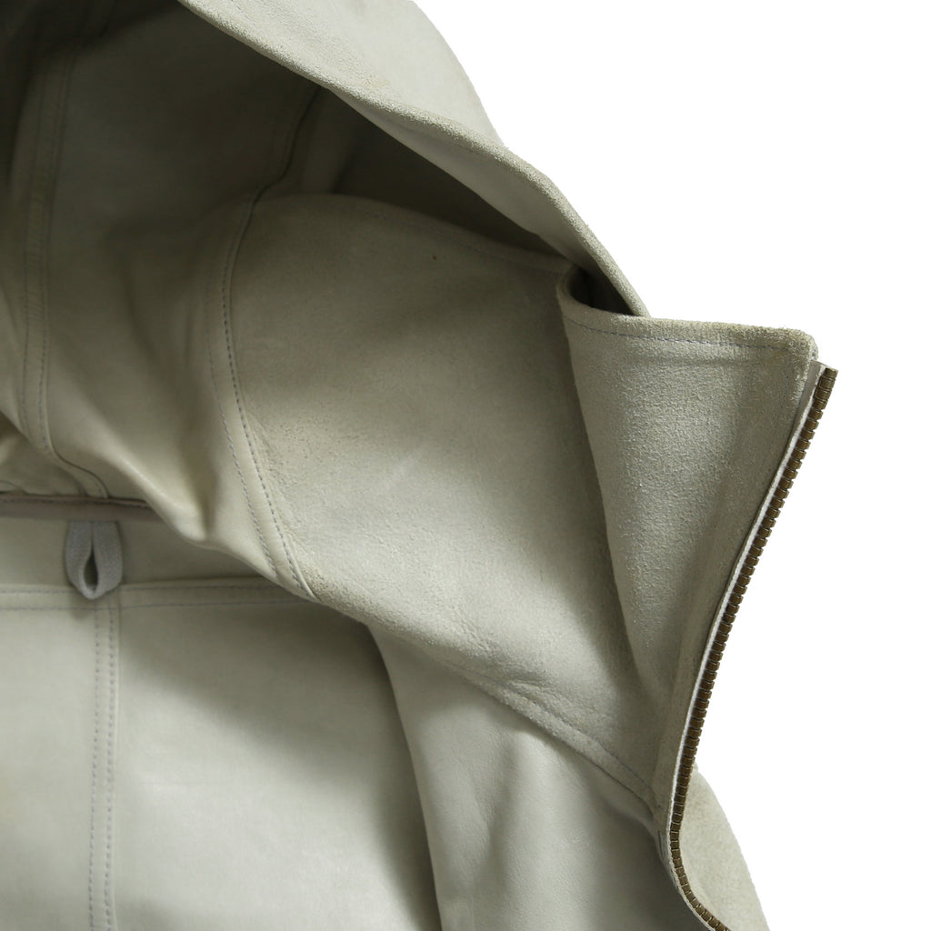 DEPTI ディープティ / 美品 2017-18 GUIDI HORSE / LEATHER HOODED COAT / size 46 (WHITE)