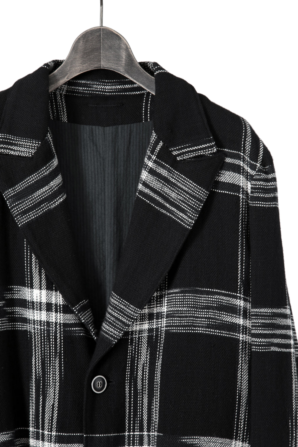 新品 NOUSAN ノウザン / 24AW johann long / peaked lapel semi long jacket/ size M (BLACK) ジャケット