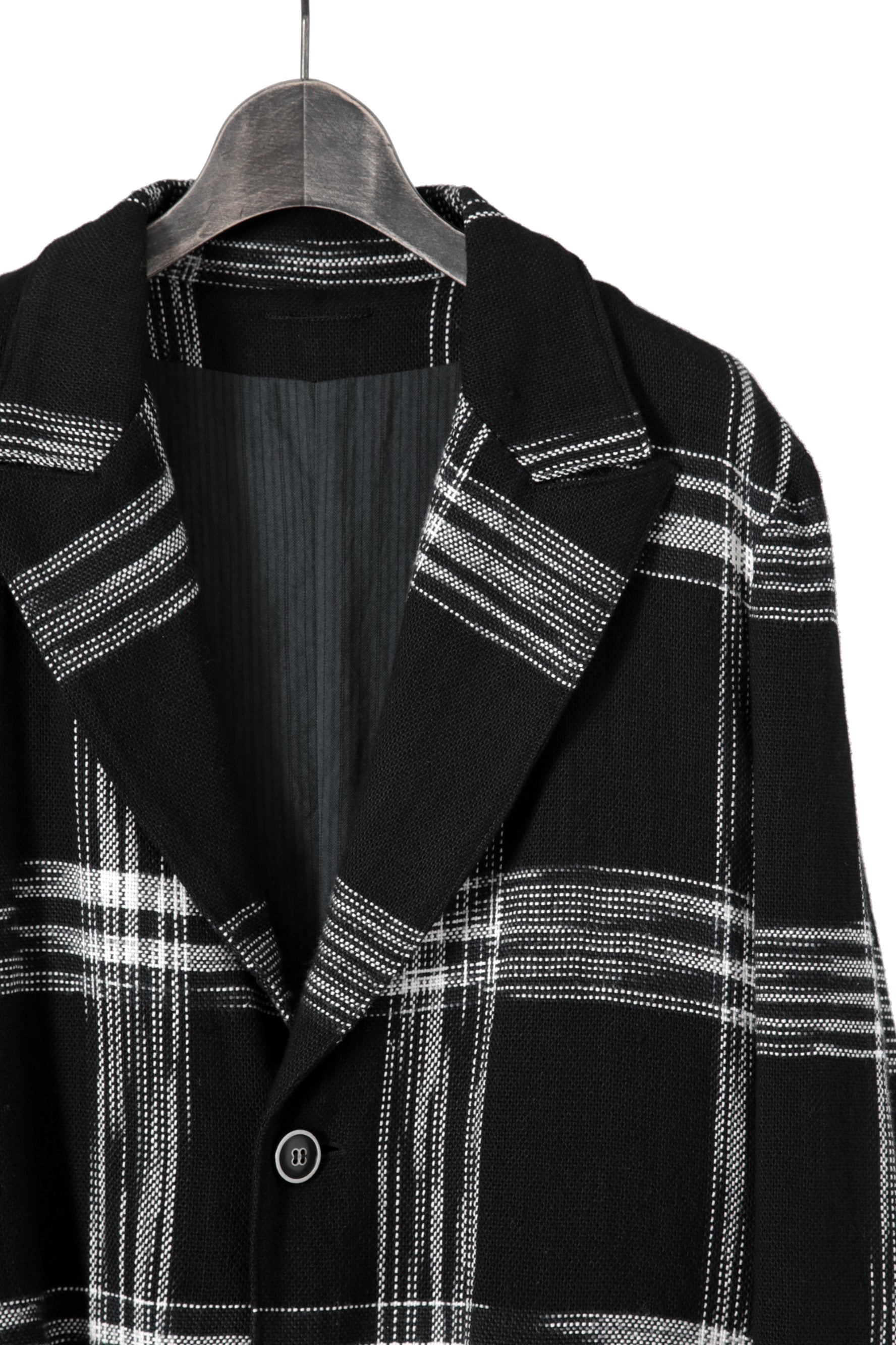 新品 NOUSAN ノウザン / 24AW johann long / peaked lapel semi long jacket/ size M (BLACK) ジャケット