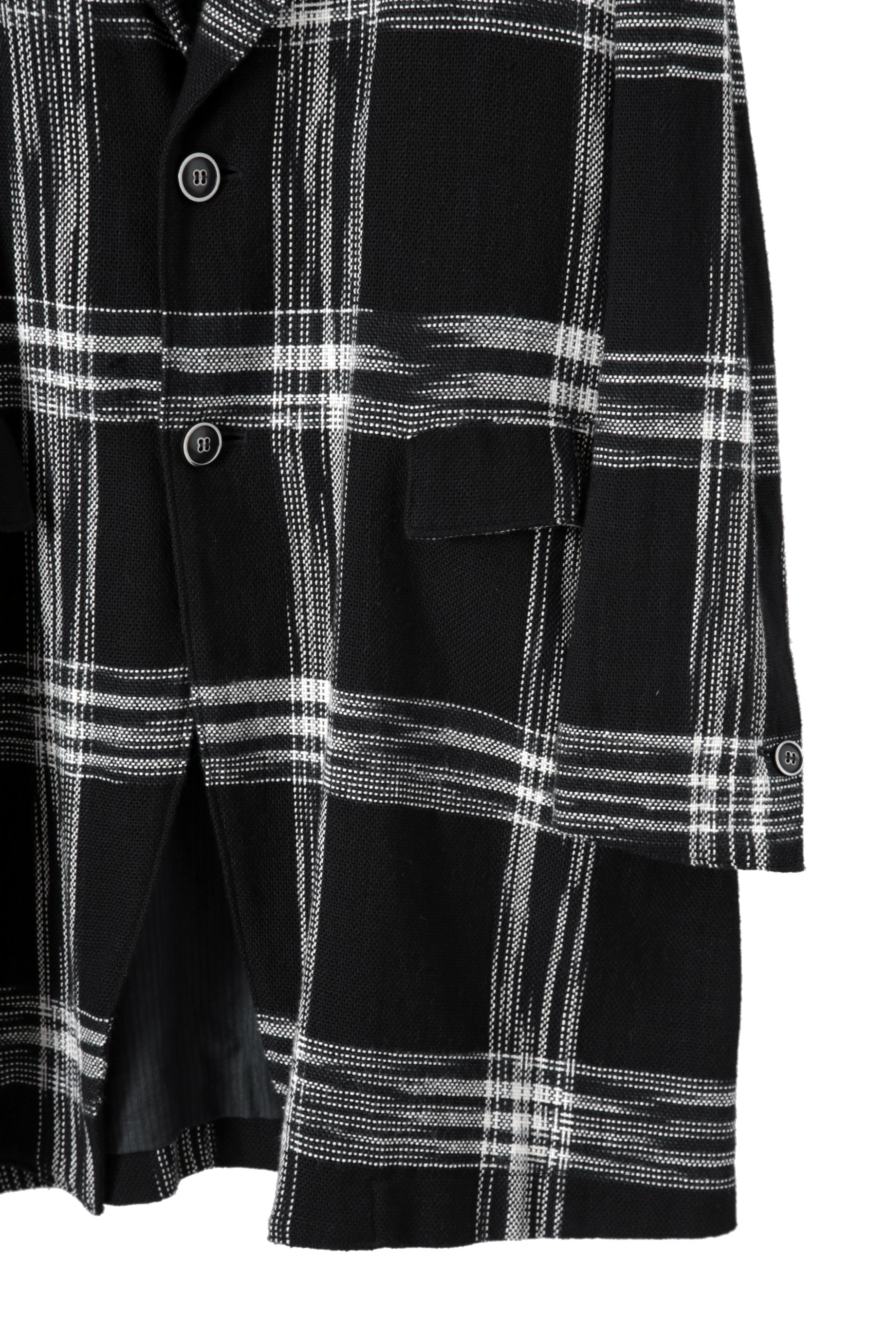 新品 NOUSAN ノウザン / 24AW johann long / peaked lapel semi long jacket/ size M (BLACK) ジャケット