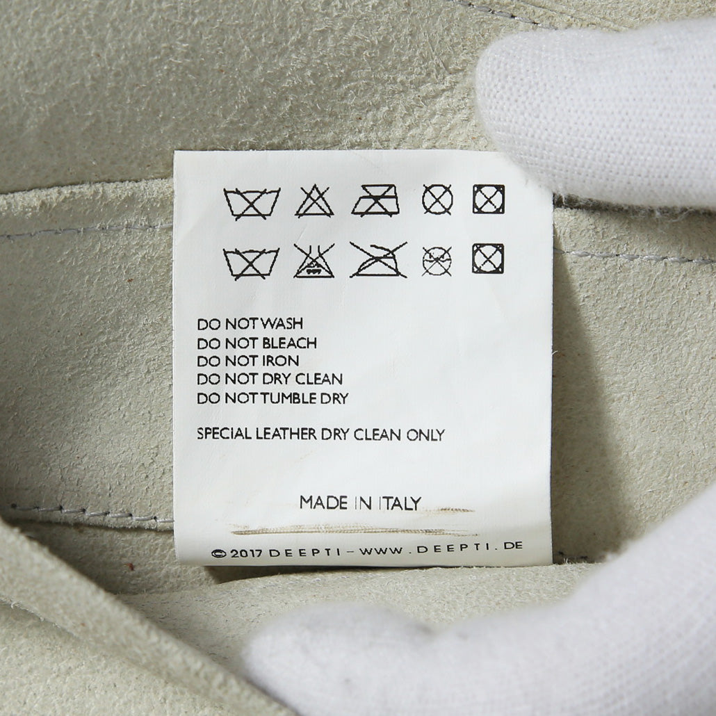 DEPTI ディープティ / 美品 2017-18 GUIDI HORSE / LEATHER HOODED COAT / size 46 (WHITE)