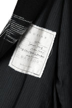 新品 NOUSAN ノウザン / 24AW johann long / peaked lapel semi long jacket/ size M (BLACK) ジャケット