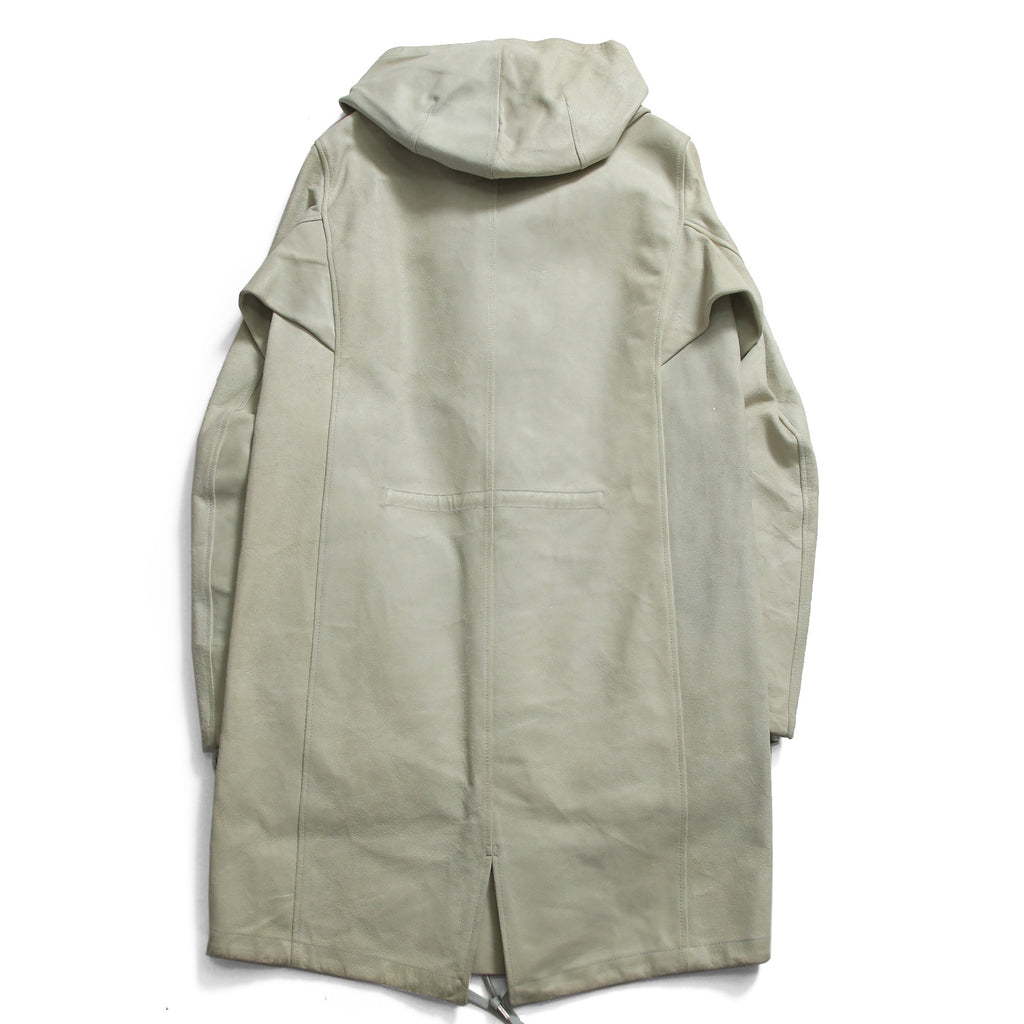 DEPTI ディープティ / 美品 2017-18 GUIDI HORSE / LEATHER HOODED COAT / size 46 (WHITE)