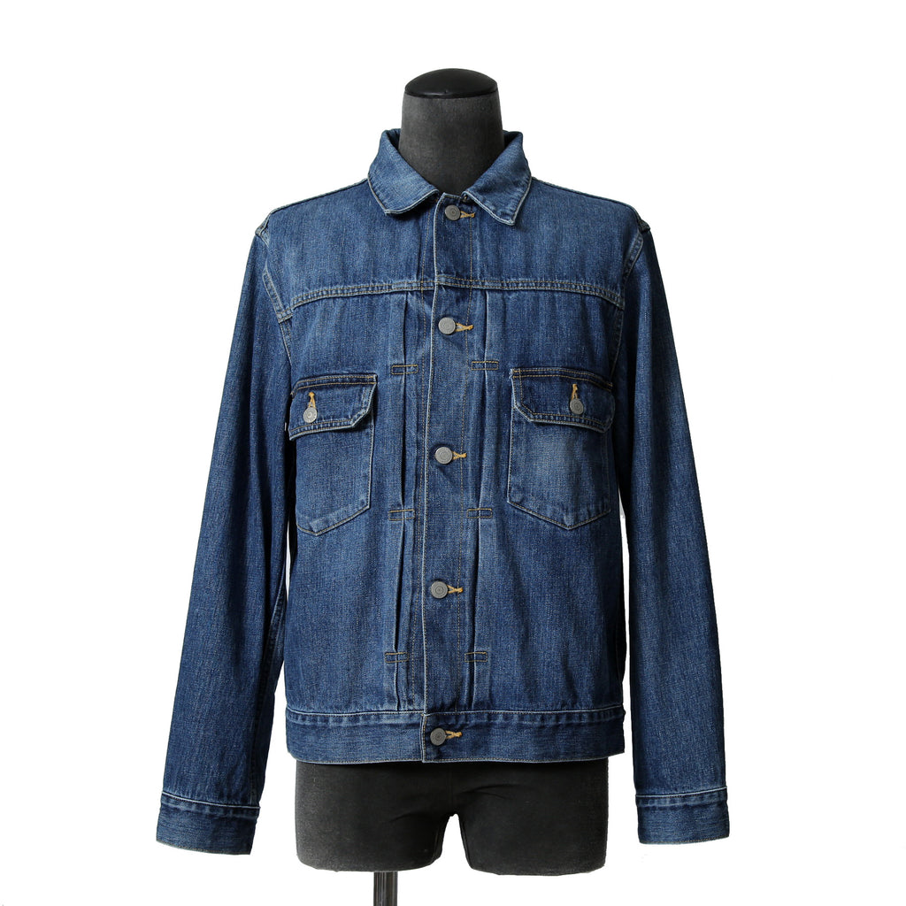 MASSTARD マスタード / 美品 DENNY デニムジャケット VINTAGE WASH  / size 2 (INDIGO)
