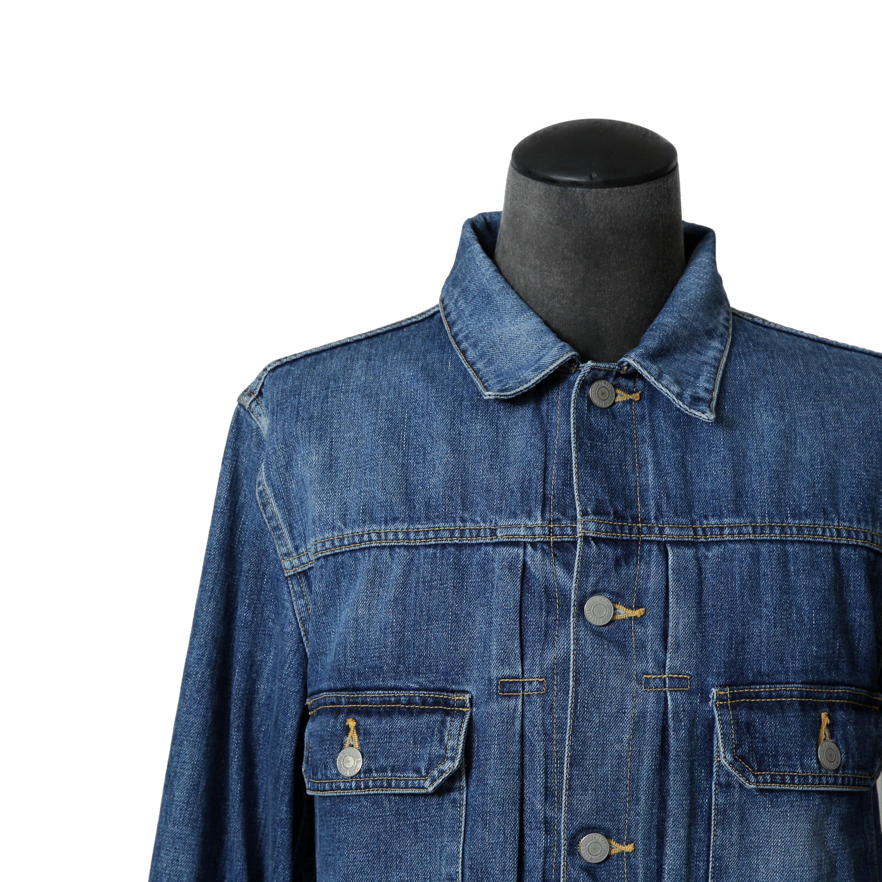 MASSTARD マスタード / 美品 DENNY デニムジャケット VINTAGE WASH  / size 2 (INDIGO)