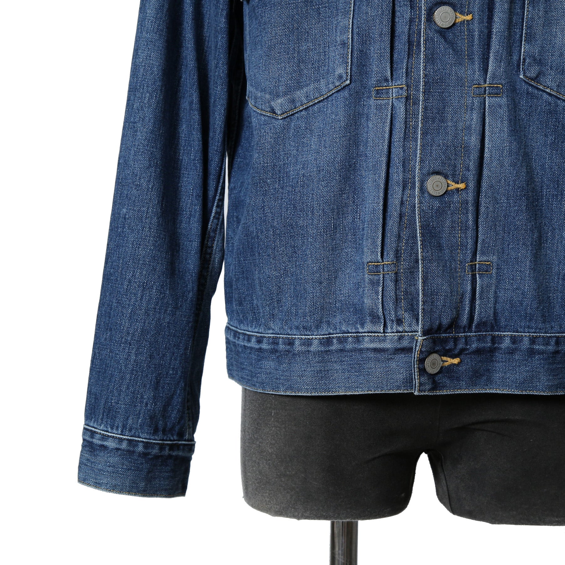 MASSTARD マスタード / 美品 DENNY デニムジャケット VINTAGE WASH  / size 2 (INDIGO)