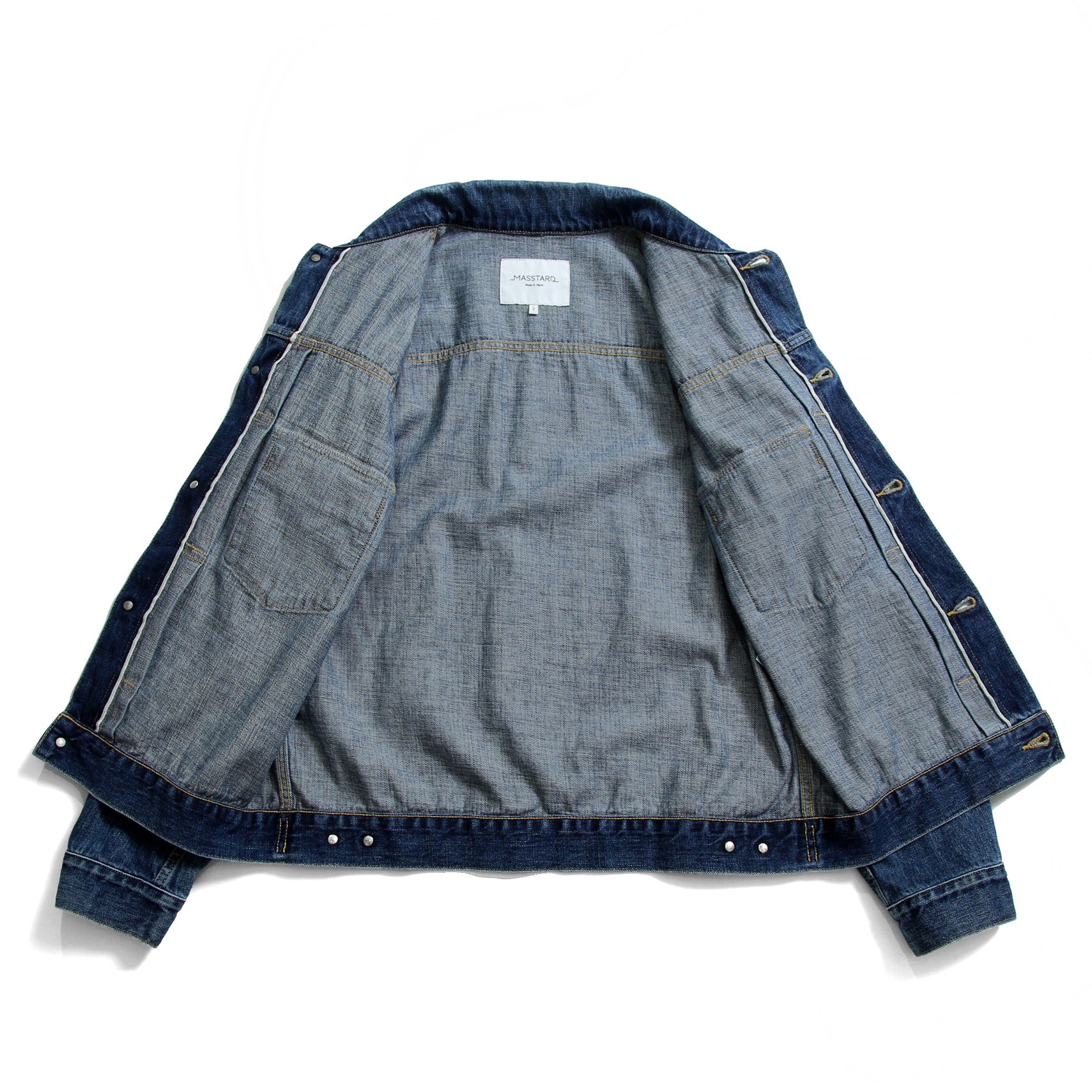 MASSTARD マスタード / 美品 DENNY デニムジャケット VINTAGE WASH  / size 2 (INDIGO)