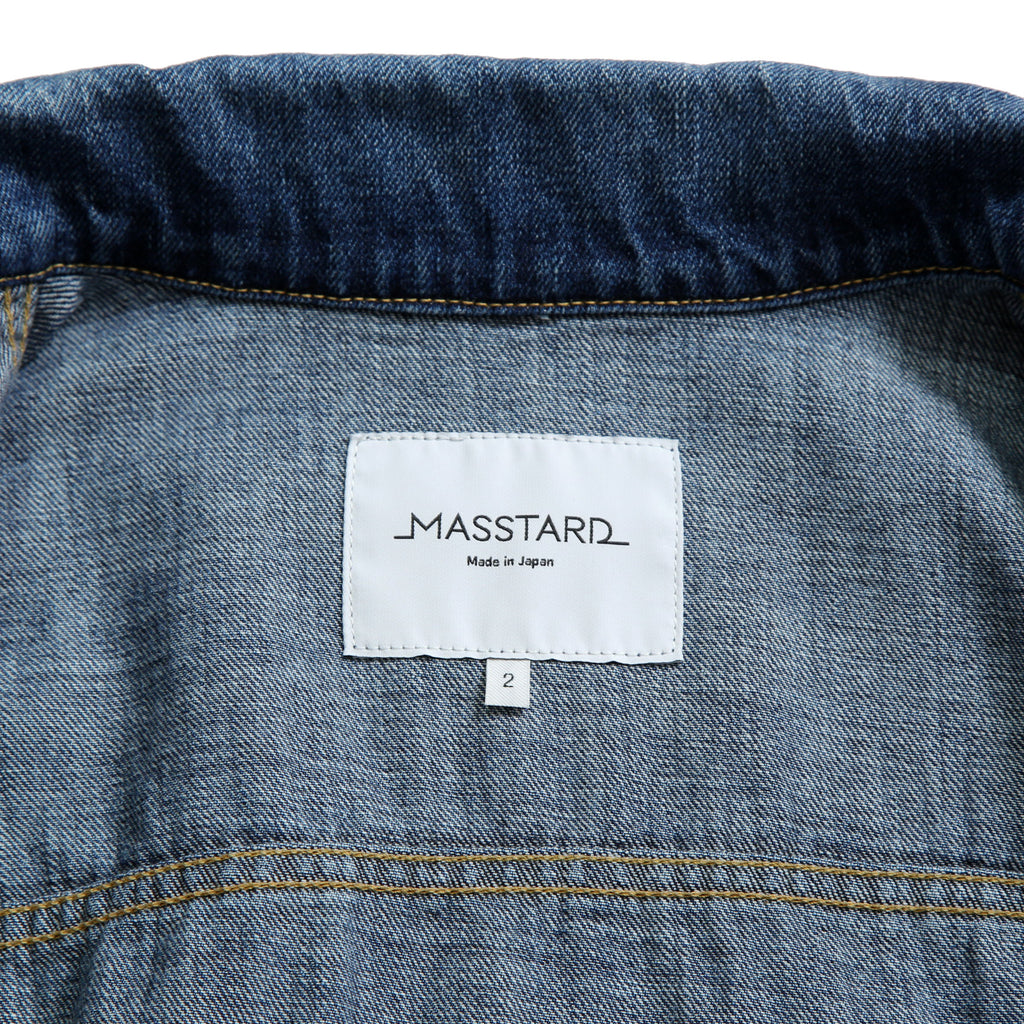 MASSTARD マスタード / 美品 DENNY デニムジャケット VINTAGE WASH  / size 2 (INDIGO)