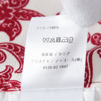 美品 DIOR クリスチャンディオール 22AW CHEZ MOI シェモア バンダナ柄 コットン ショート パンツ size 38(M) レッド ホワイト 317P52A3461