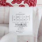 美品 DIOR クリスチャンディオール 22AW CHEZ MOI シェモア バンダナ柄 コットン ショート パンツ size 38(M) レッド ホワイト 317P52A3461
