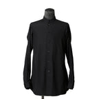 DEVOA デヴォア  / 23AW 美品 Mao Color Shirt 170/2 SUVIN cotton  / マオカラー 長袖シャツ / size 1 (BLACK)