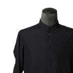 DEVOA デヴォア  / 23AW 美品 Mao Color Shirt 170/2 SUVIN cotton  / マオカラー 長袖シャツ / size 1 (BLACK)