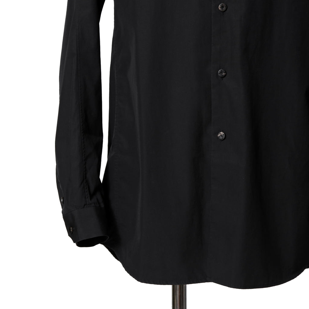 DEVOA デヴォア  / 23AW 美品 Mao Color Shirt 170/2 SUVIN cotton  / マオカラー 長袖シャツ / size 1 (BLACK)