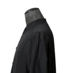 DEVOA デヴォア  / 23AW 美品 Mao Color Shirt 170/2 SUVIN cotton  / マオカラー 長袖シャツ / size 1 (BLACK)