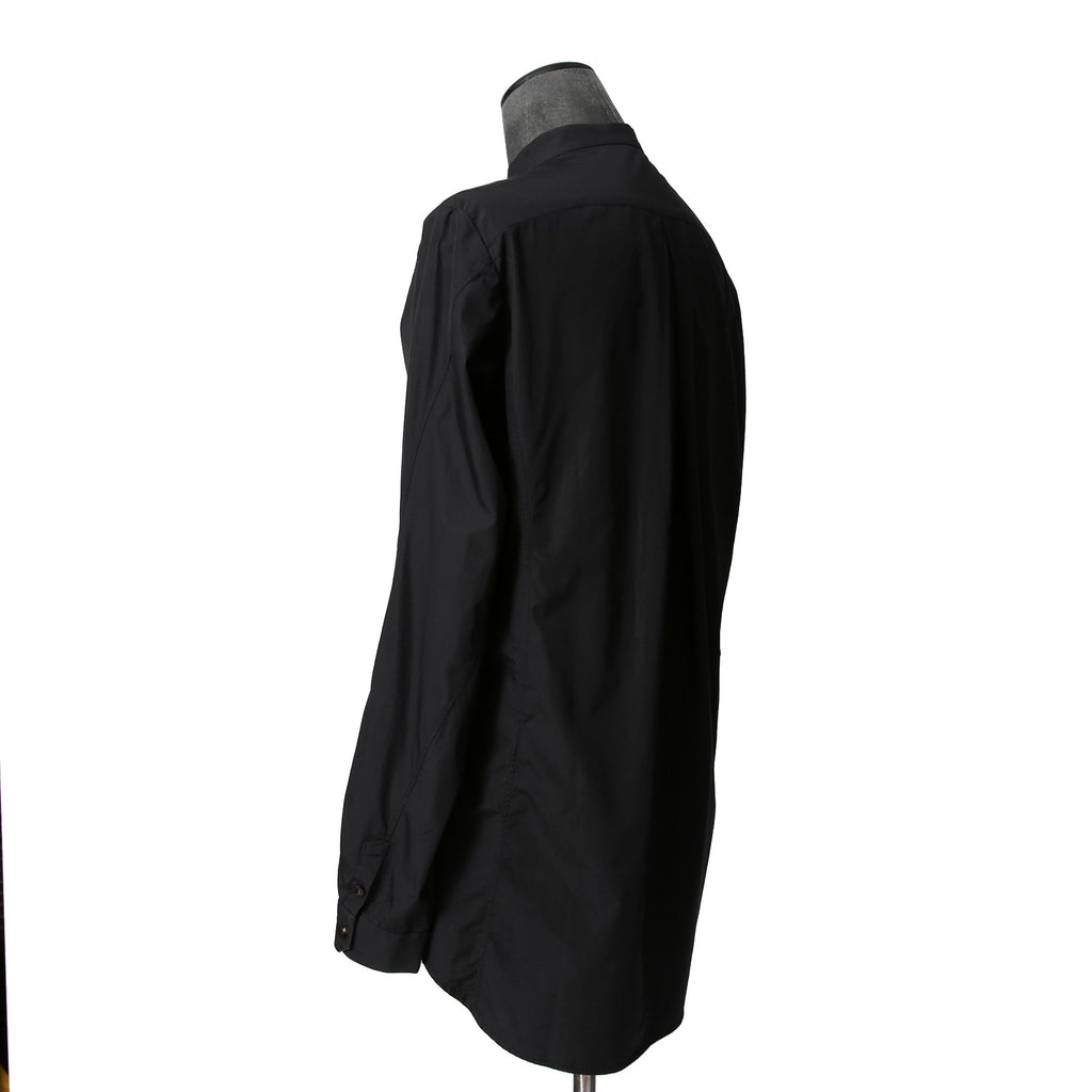 DEVOA デヴォア  / 23AW 美品 Mao Color Shirt 170/2 SUVIN cotton  / マオカラー 長袖シャツ / size 1 (BLACK)