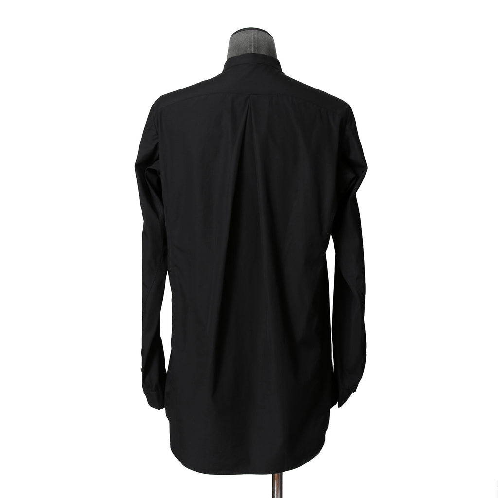 DEVOA デヴォア  / 23AW 美品 Mao Color Shirt 170/2 SUVIN cotton  / マオカラー 長袖シャツ / size 1 (BLACK)