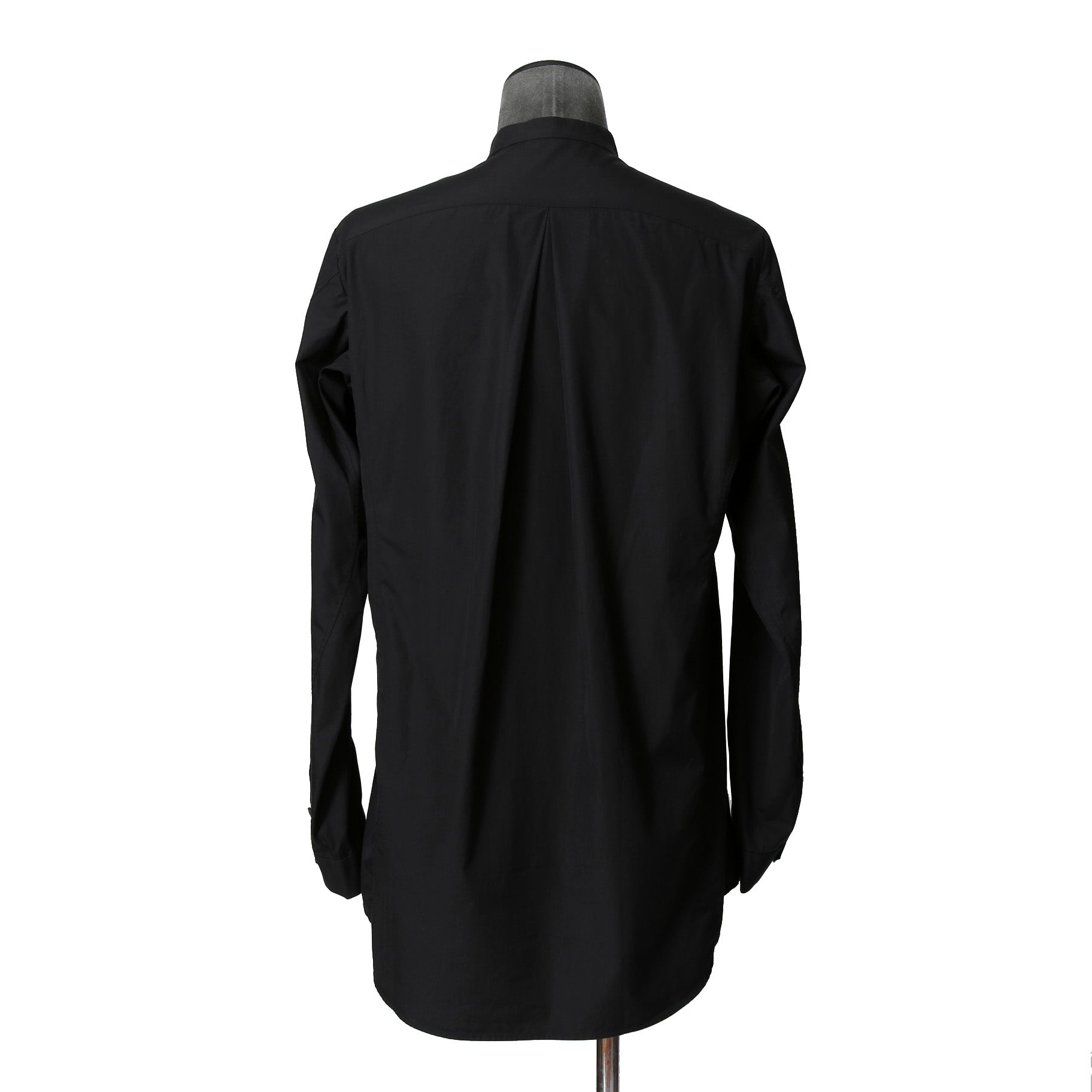 DEVOA デヴォア  / 23AW 美品 Mao Color Shirt 170/2 SUVIN cotton  / マオカラー 長袖シャツ / size 1 (BLACK)