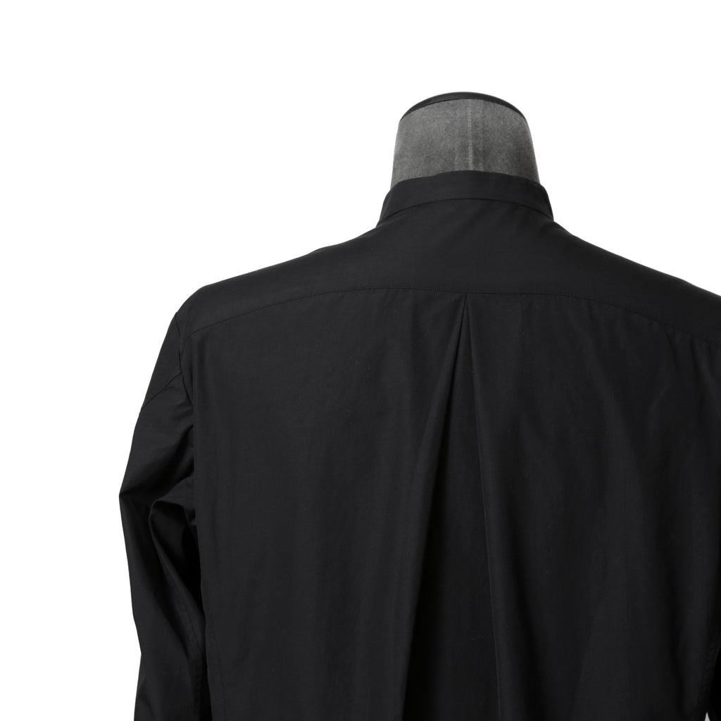 DEVOA デヴォア  / 23AW 美品 Mao Color Shirt 170/2 SUVIN cotton  / マオカラー 長袖シャツ / size 1 (BLACK)