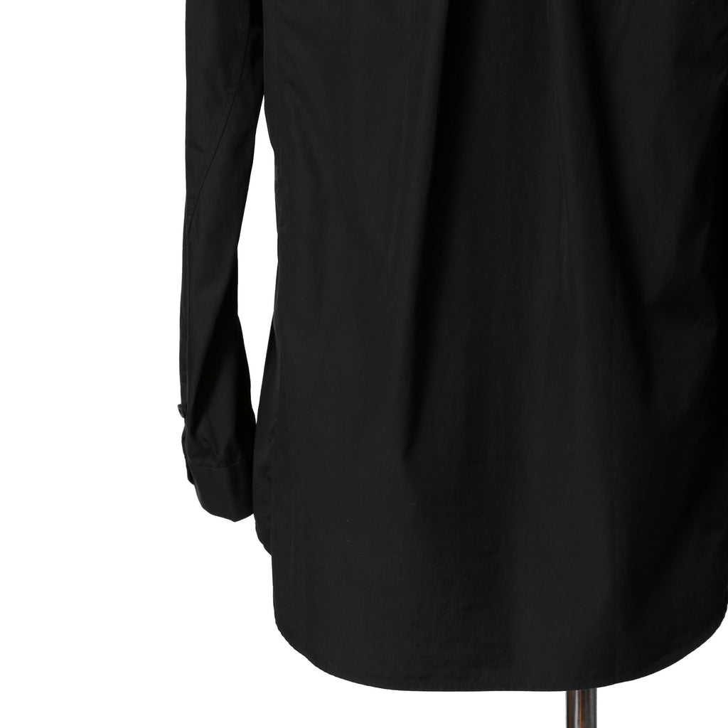 DEVOA デヴォア  / 23AW 美品 Mao Color Shirt 170/2 SUVIN cotton  / マオカラー 長袖シャツ / size 1 (BLACK)