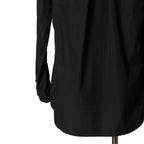 DEVOA デヴォア  / 23AW 美品 Mao Color Shirt 170/2 SUVIN cotton  / マオカラー 長袖シャツ / size 1 (BLACK)