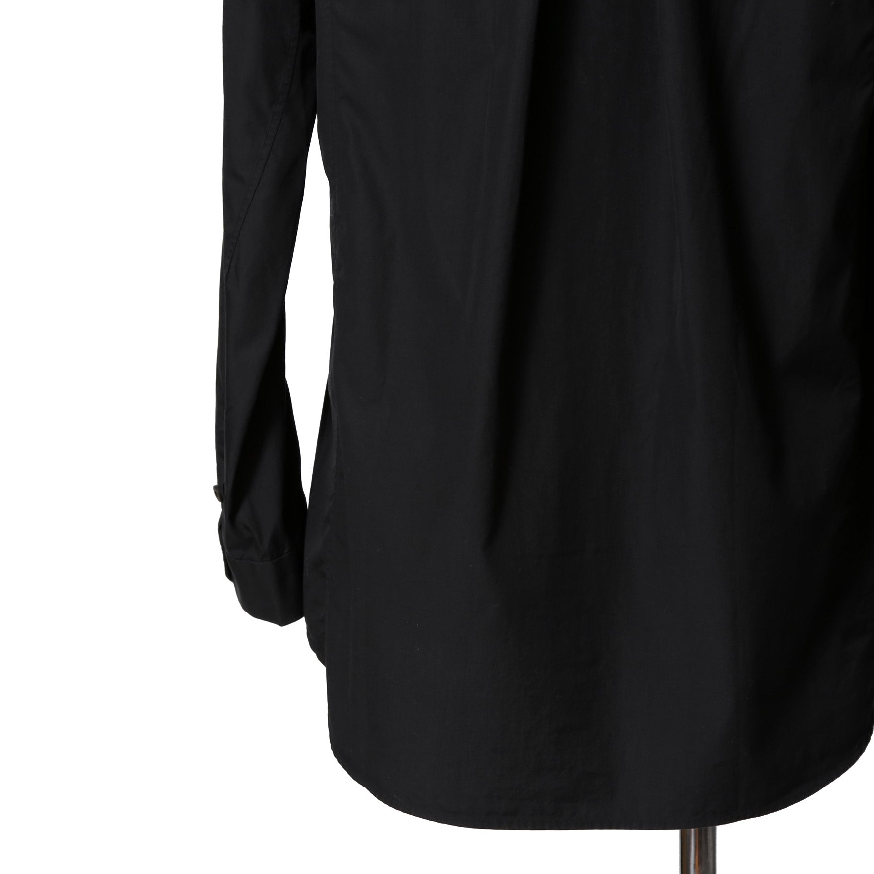 DEVOA デヴォア  / 23AW 美品 Mao Color Shirt 170/2 SUVIN cotton  / マオカラー 長袖シャツ / size 1 (BLACK)