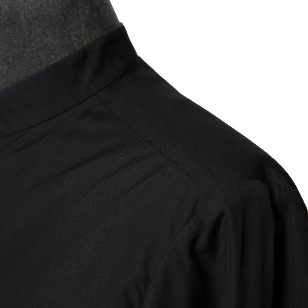 DEVOA デヴォア  / 23AW 美品 Mao Color Shirt 170/2 SUVIN cotton  / マオカラー 長袖シャツ / size 1 (BLACK)