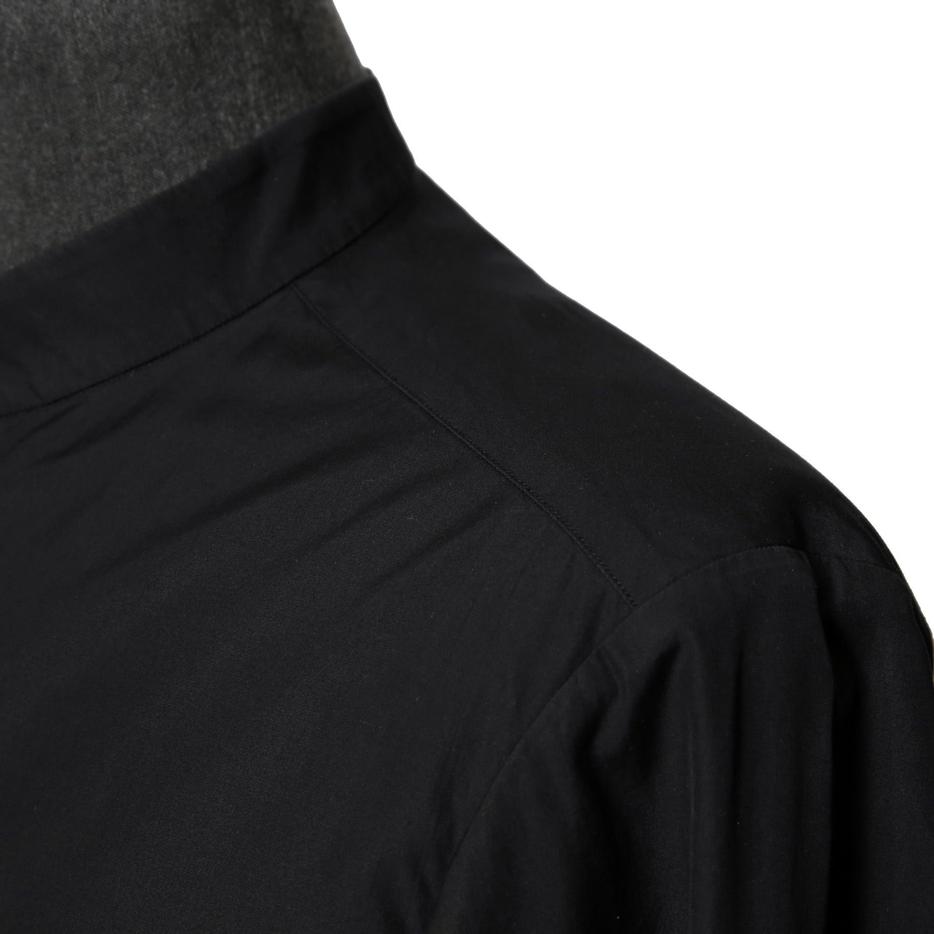 DEVOA デヴォア  / 23AW 美品 Mao Color Shirt 170/2 SUVIN cotton  / マオカラー 長袖シャツ / size 1 (BLACK)