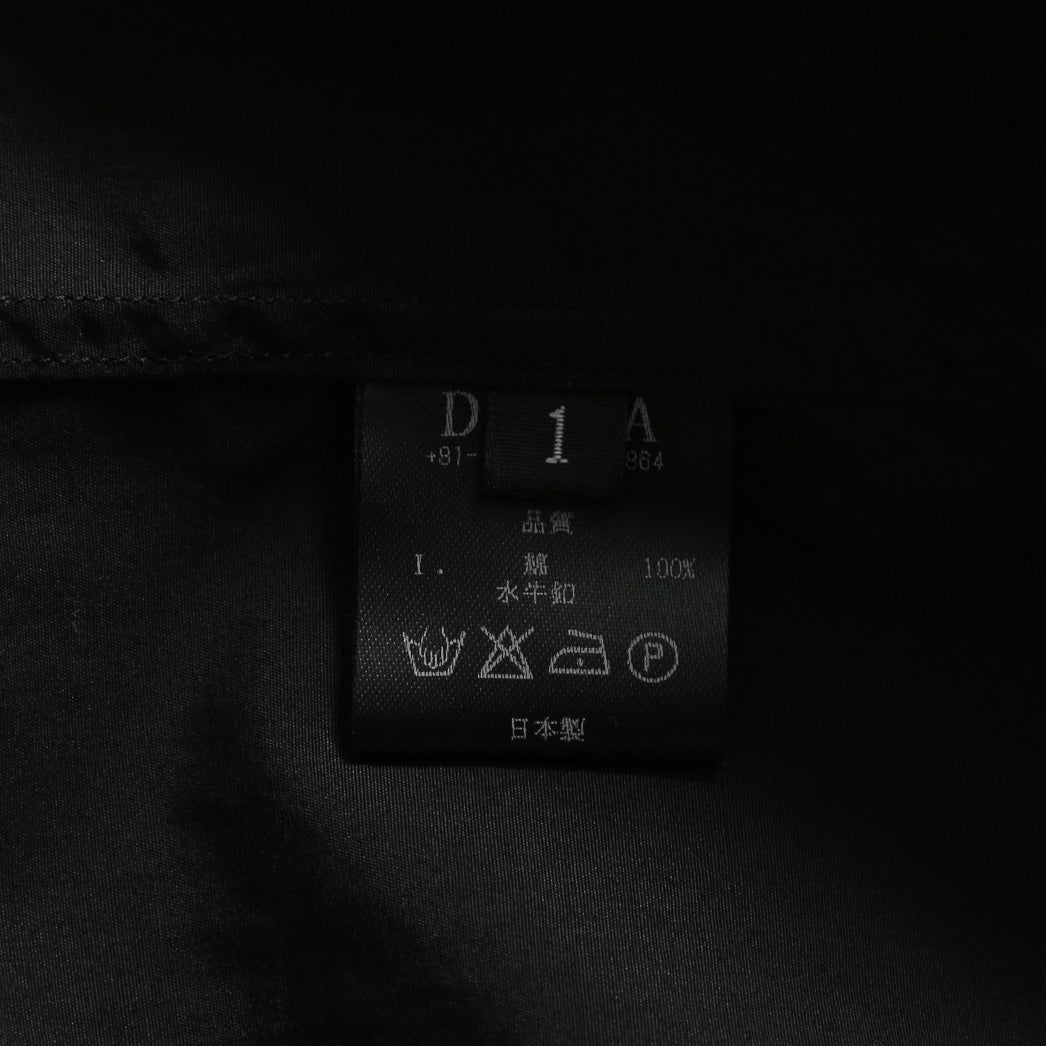 DEVOA デヴォア  / 23AW 美品 Mao Color Shirt 170/2 SUVIN cotton  / マオカラー 長袖シャツ / size 1 (BLACK)