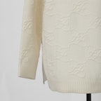 FENDI フェンディ /  21AW FFカリグラフィー ズッカ / ハイネックニット / カシミヤ混 / FZX697 AHE9 / size 38 (クリーム)  レディース