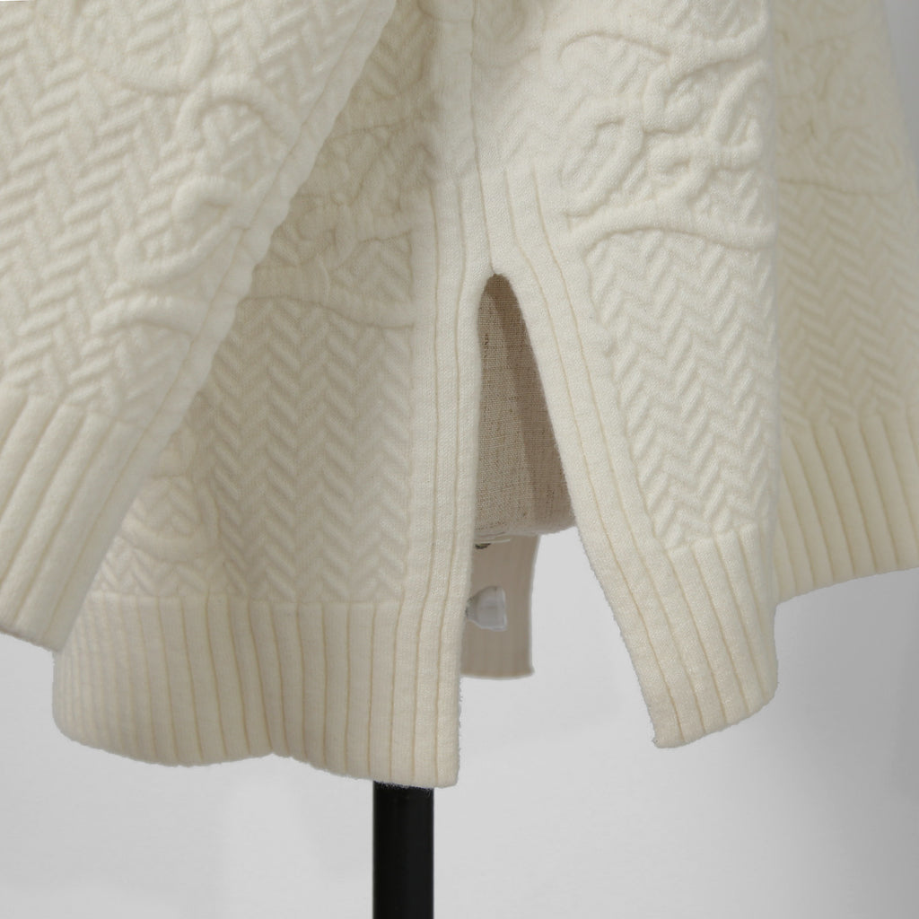 FENDI フェンディ /  21AW FFカリグラフィー ズッカ / ハイネックニット / カシミヤ混 / FZX697 AHE9 / size 38 (クリーム)  レディース