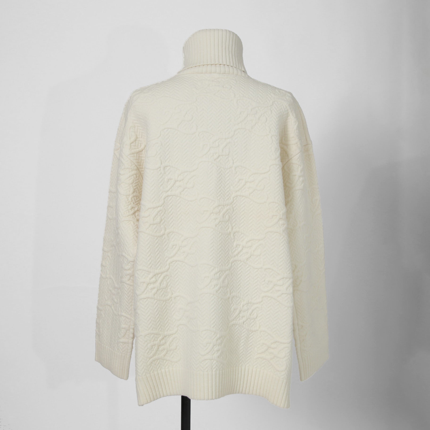 FENDI フェンディ /  21AW FFカリグラフィー ズッカ / ハイネックニット / カシミヤ混 / FZX697 AHE9 / size 38 (クリーム)  レディース