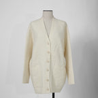 FENDI フェンディ /  21AW FFカリグラフィー ズッカ / ニット カーディガン / ウールカシミヤ / FZC888 AHE9 / size 38 (クリーム)  レディース