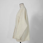 FENDI フェンディ /  21AW FFカリグラフィー ズッカ / ニット カーディガン / ウールカシミヤ / FZC888 AHE9 / size 38 (クリーム)  レディース