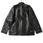 新品 現行デザイン DIESEL ディーゼル / オーバーサイズ PVCコーティング リバーシブル ジャケット J-Film-Rev size S 黒 コットン リネン DIESEL