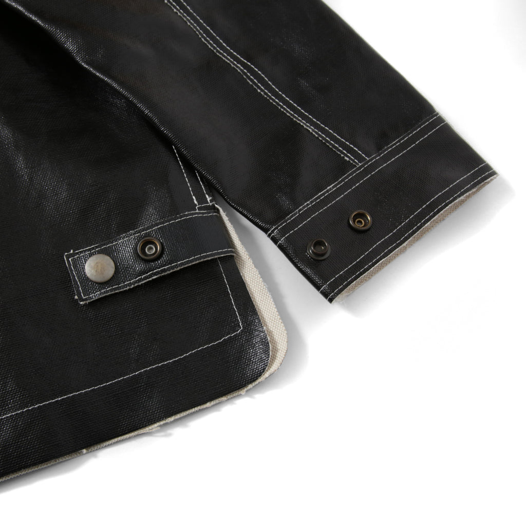 新品 現行デザイン DIESEL ディーゼル / オーバーサイズ PVCコーティング リバーシブル ジャケット J-Film-Rev size S 黒 コットン リネン DIESEL