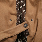 極上品 Louis Vuitton ルイヴィトン / 23年クルーズコレクション "look 4" / キャメルヘア パール コクーン ショートコート  / モノグラム裏地 / 1AAL1B / size 36 (キャメル)