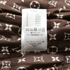 極上品 Louis Vuitton ルイヴィトン / 23年クルーズコレクション "look 4" / キャメルヘア パール コクーン ショートコート  / モノグラム裏地 / 1AAL1B / size 36 (キャメル)