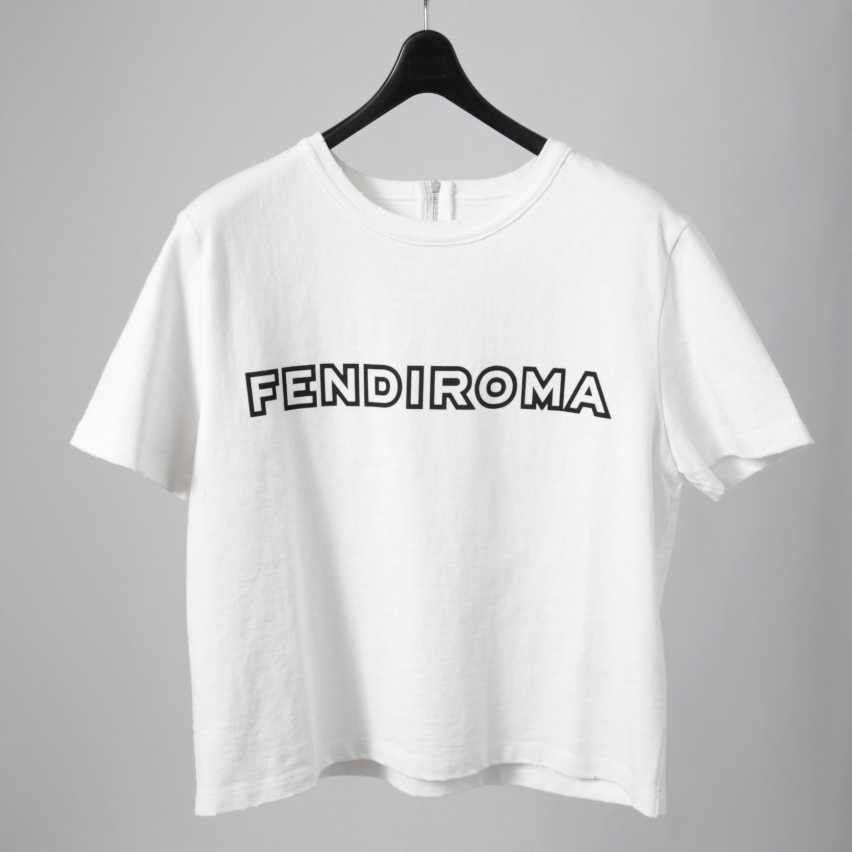美品 フェンディ FEDNI by MARC JACOBS / コットン プリント Tシャツ / size M (WHITE) F57950 AXBH マークジェイコブス